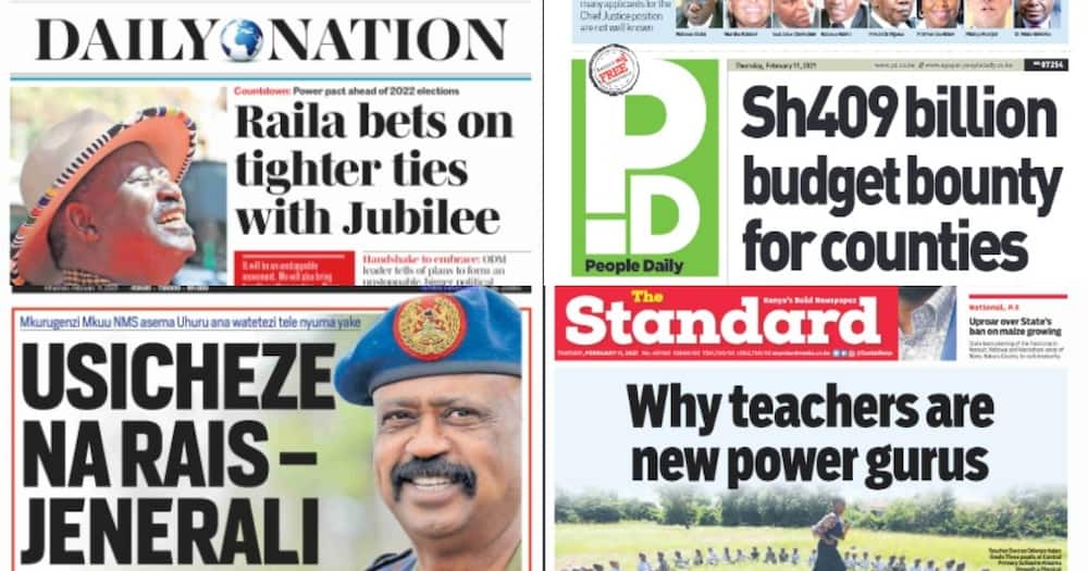Kenyan newspapers review for February 11: Uhuru hints at lifting 10pm-4am curfew