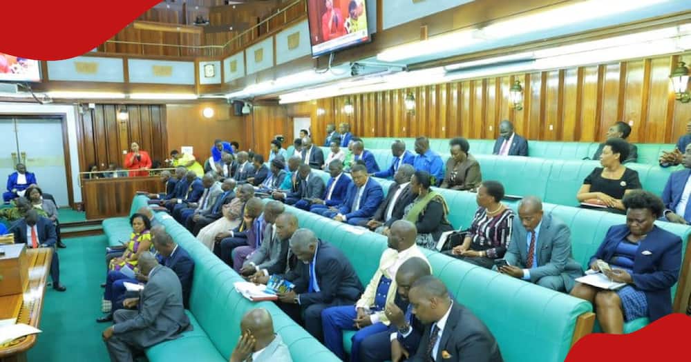 Ugandan MPs in Parliament during a plenary session