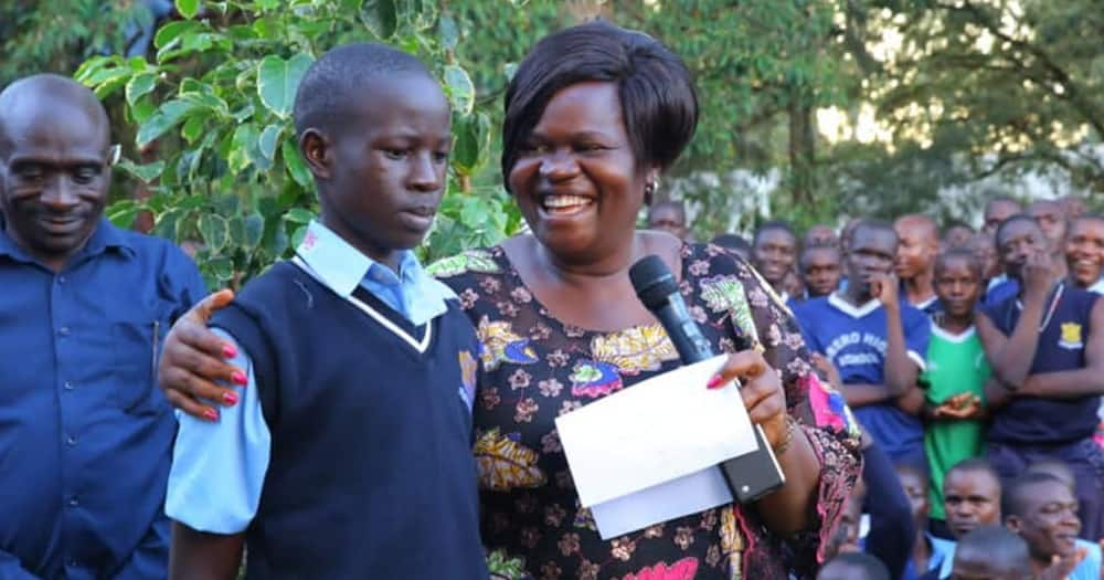 Gladys Wanga settled Joseph Odhiambo's school fees.