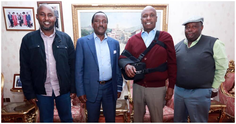 Junet Mohammed and Kalonzo Musyoka met with Gideon oi on Tuesday, September 6. Photo: Kalonzo Musyoka.