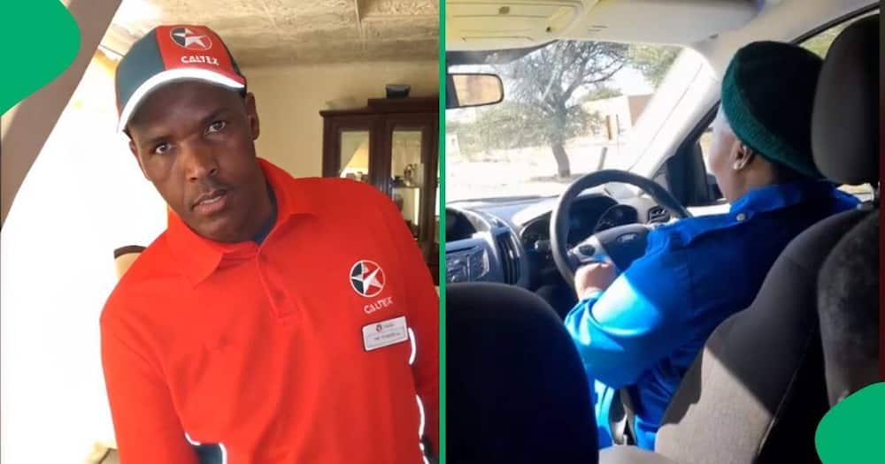 A South African man who works as a petrol attendant bought his wife a car for the second time
