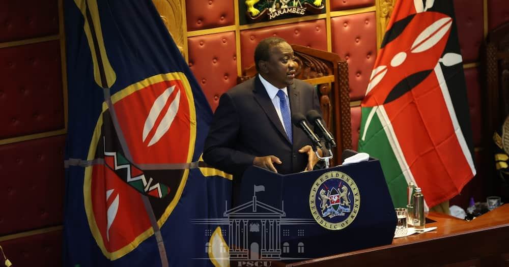 President Uhuru Kenyatta addressing the joint parliamentary sitting on November 12. Photo: State House Kenya.