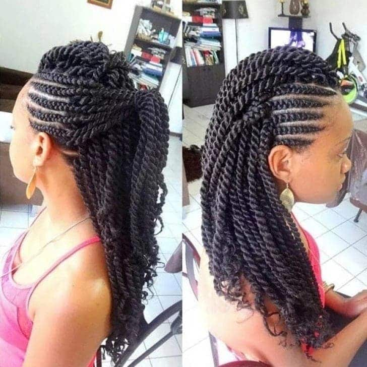 Fluffy kinky twists