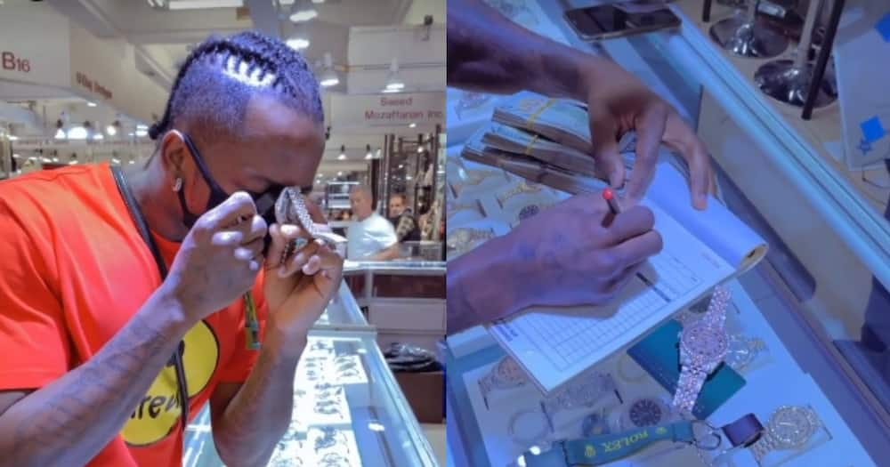 Diamond buys stunning Rolex watch worth KSh 3.3 million.