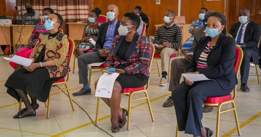 First Lady Margaret Kenyatta lauds health workers for spirited fight against COVID-19: "We thank you"