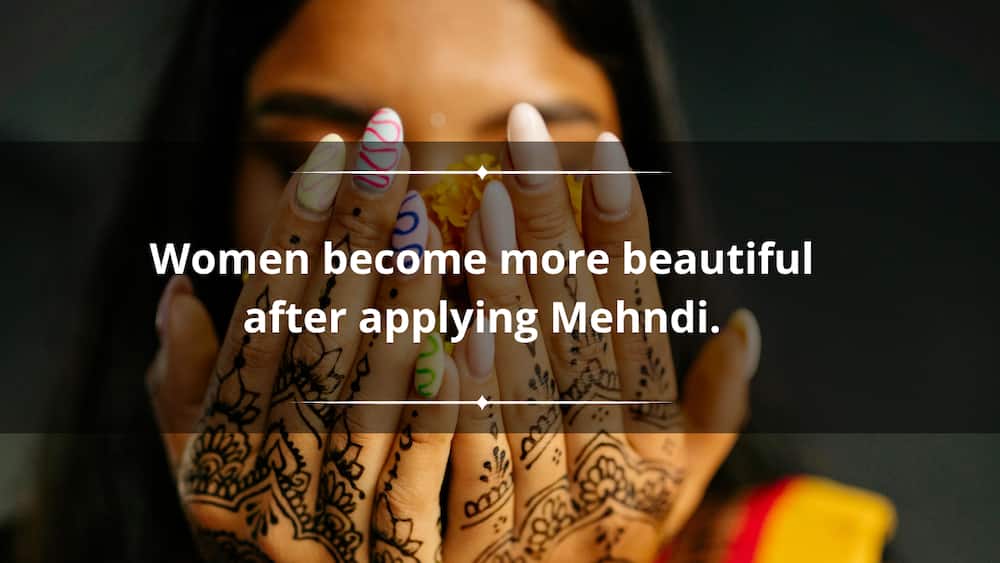 mehndi captions for bride sister