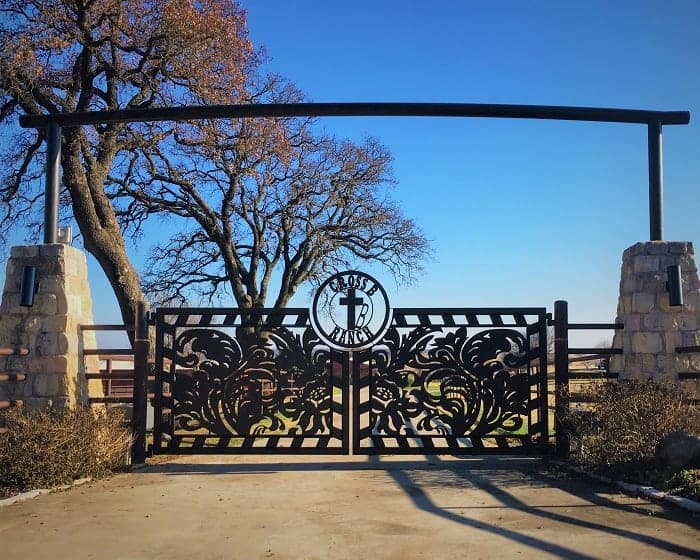 A picture of a custom gate design.