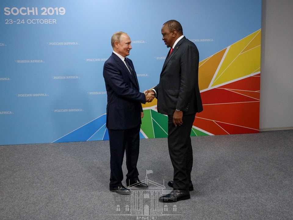 Uhuru meets Russian President Vladimir Putin, resolve to establish business council for trade