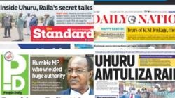 Kenyan Newspapers Review for April 2: Uhuru Drives Himself to Raila's Residence, Holds Secret Meeting