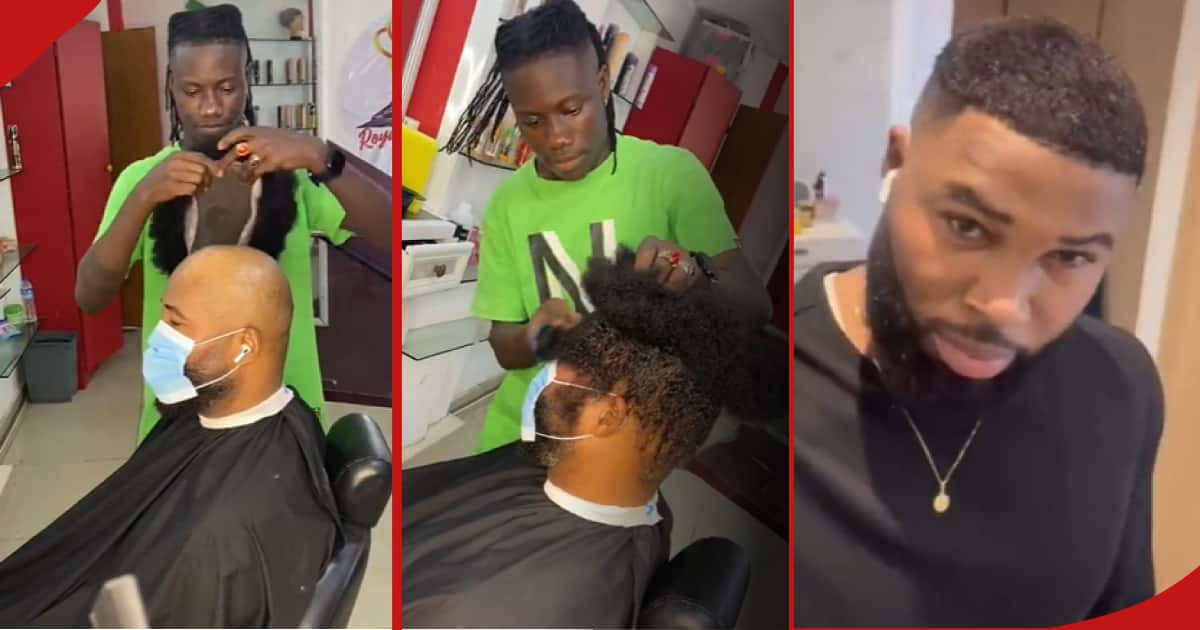 Talented Barber Praised on TikTok for Successfully Installing Weave on ...