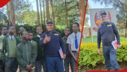 Meru Teacher Who Works as Watchman at Night Talks to Alliance High Students after Visiting School