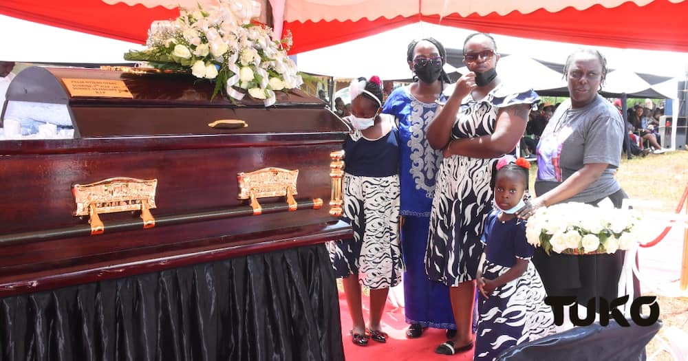 Felix Otieno's burial images. Photo: TUKO.co.ke/Charles Ochieng.