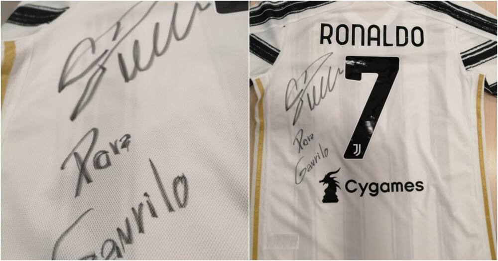Cristiano Ronaldo Sends a Signed Juventus Jersey to Help a Baby