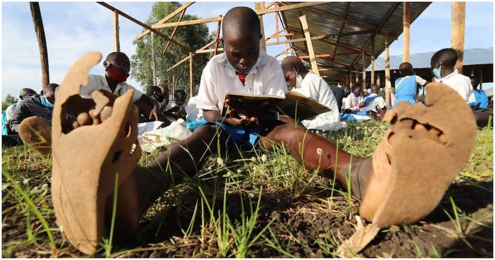 Learners in Ogenya Primary school in Nyando. Photo: Denish Ochieng