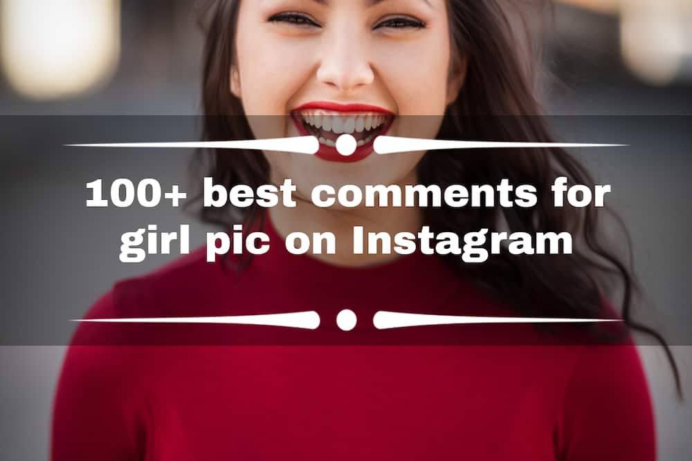 girl pic comment instagram
