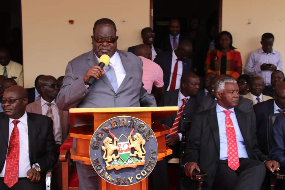Homa Bay: Governor Cyprian Awiti returns to work after months of temporary blindness