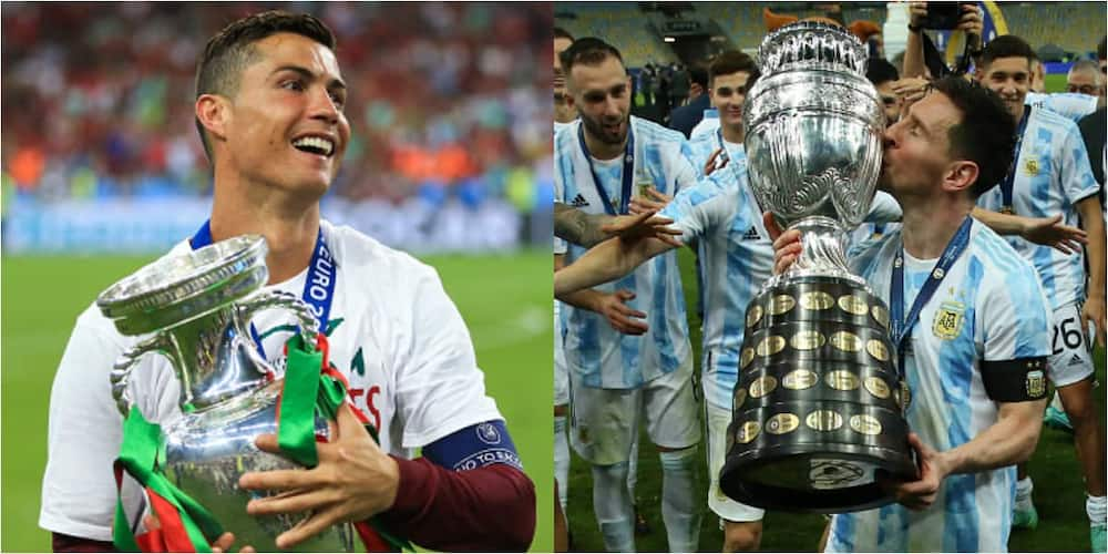 Ronaldo's Euro 2016 and Messi's Copa America victories compared.