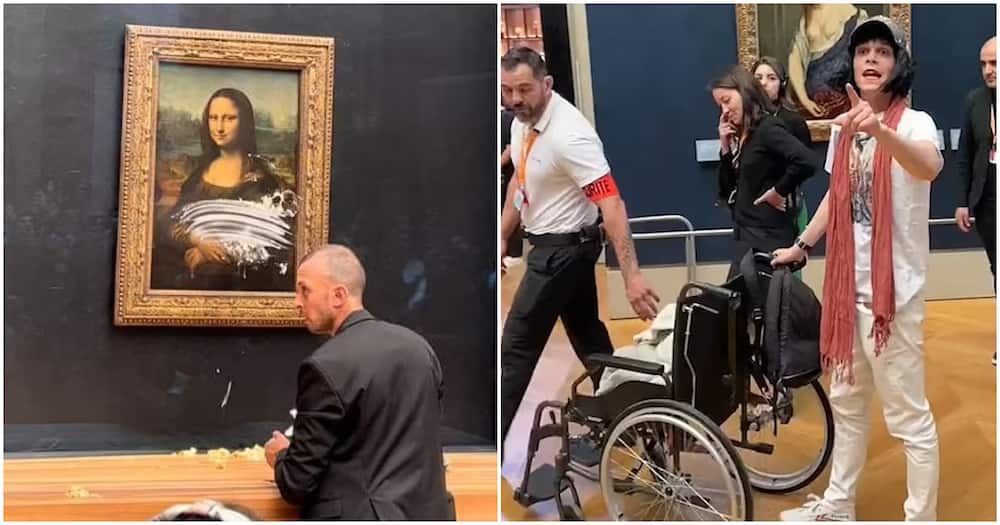 Man Disguised as Old Woman on Wheelchair Attempts to Destroy Famous Mona Lisa Portrait at Paris Museum