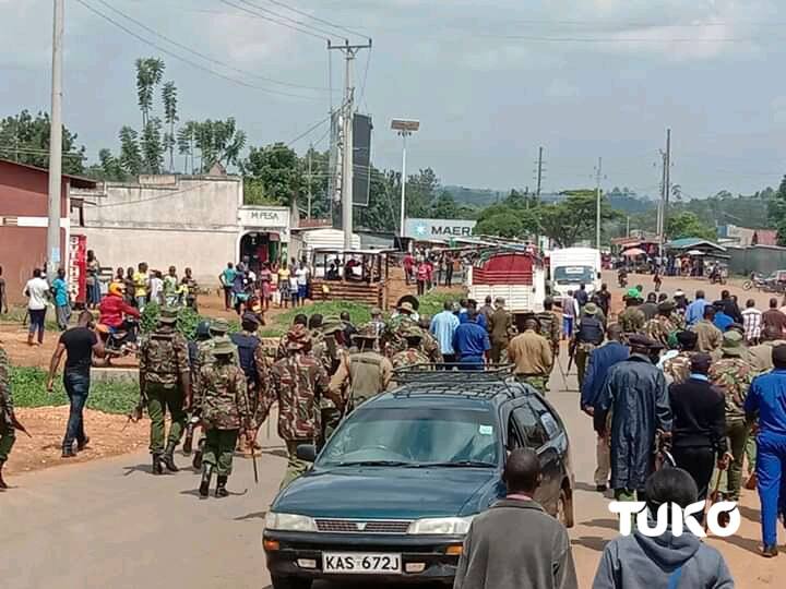 Messy reception: Moses Wetangu'la's convoy teargassed in Bungoma