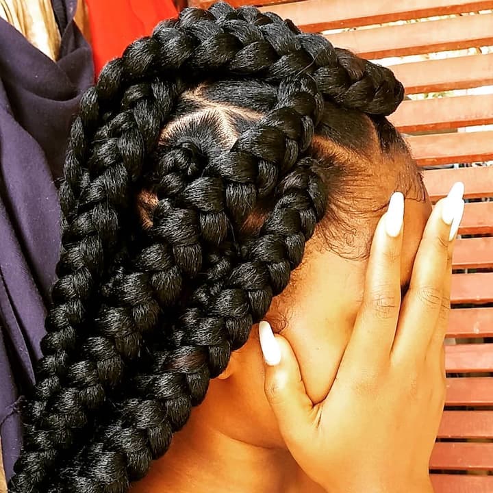 The latest big box braids (jumbo)hairstyles to rock in 2021 - Tuko.co.ke