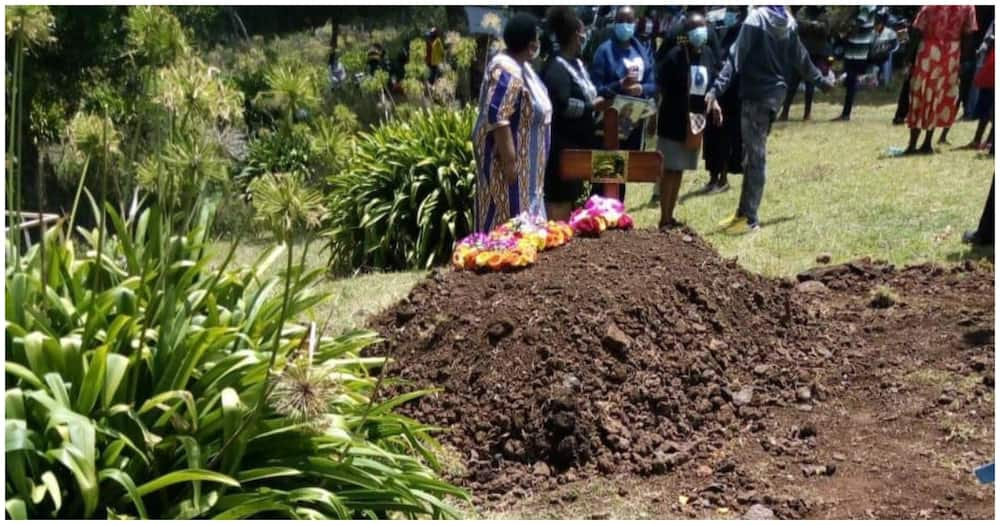 The deceased was interred at his home on Saturday, April 3. Photo: Digital Farmers Group.