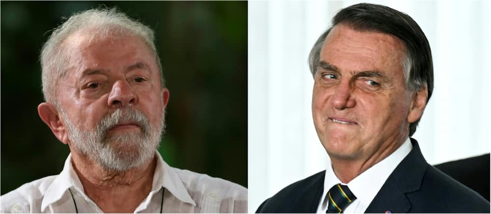 Brazilian ex-president Luiz Inacio Lula da Silva (L) and current President Jair Bolsonaro have traded multiple insults in their campaigns