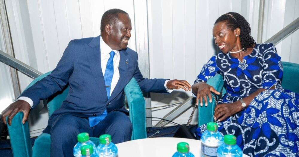 ODM leader Raila Odinga and his running mate Martha Karua. Photo: Raila Odinga.