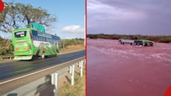Umma Bus En Route to Nairobi with 51 Passengers Onboard Swept Away by Floods at Tula Bridge