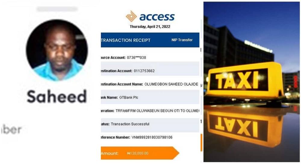 Saheed Olumegbon, a taxi driver has refunded KSh 36,000 mistakenly sent to him by a client.