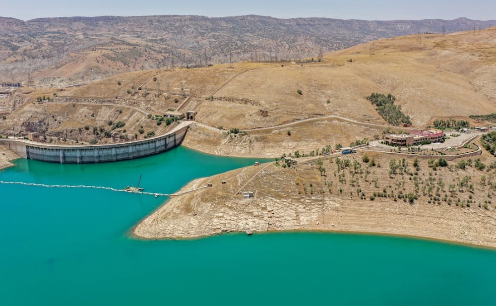 Dukan Dam and reservoir in Iraqi Kurdistan