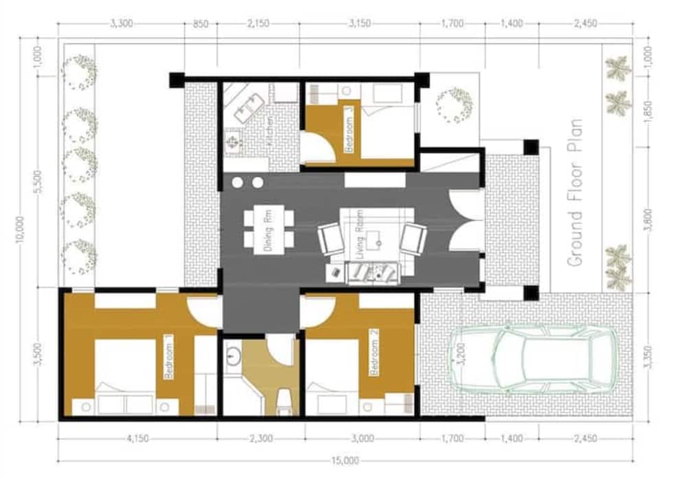 3 bedroom house plans