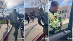 Lovely Father Picks Daughter from School, Dances in Front of Her Friends