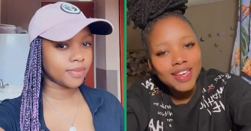 A TikTok video of a South African woman sharing her pregnancy journey.