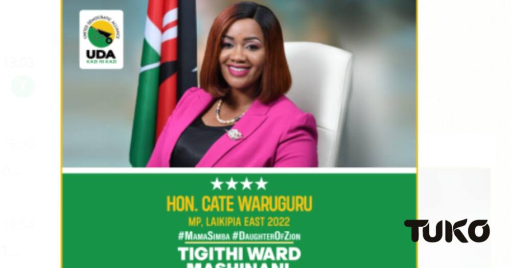 Laikipia woman representative Cate Waruguru will not defend her seat.