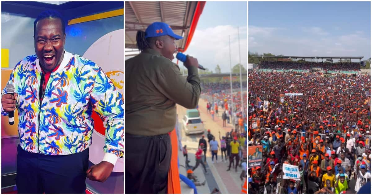 Willis Raburu Sends Crowd Into Frenzy At Raila Odinga Mega Campaign ...