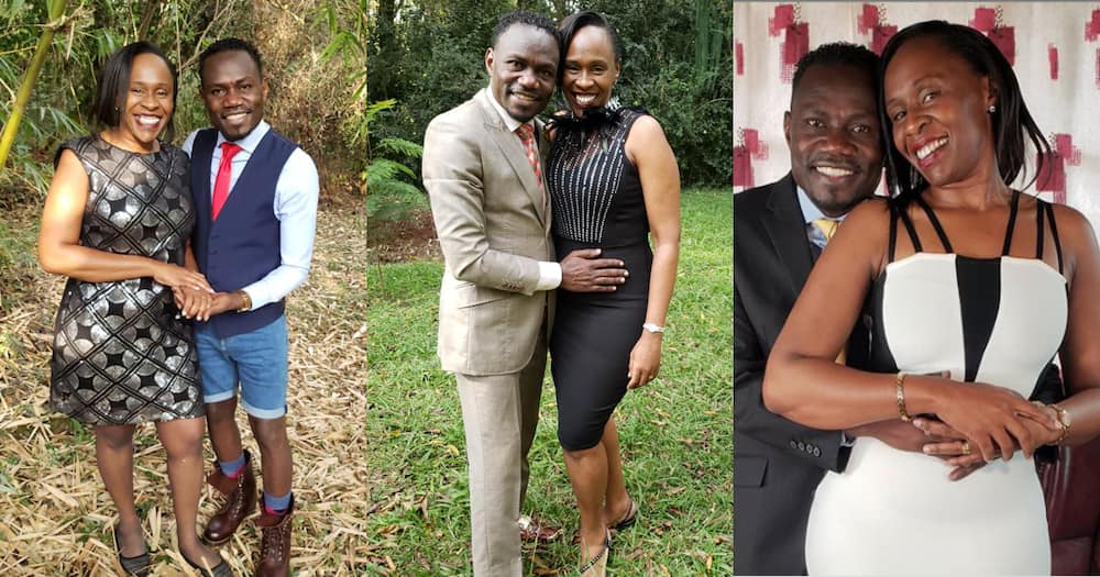 Esther Arunga's former spiritual guide Joesph Hellon cosily poses with entrancing wife