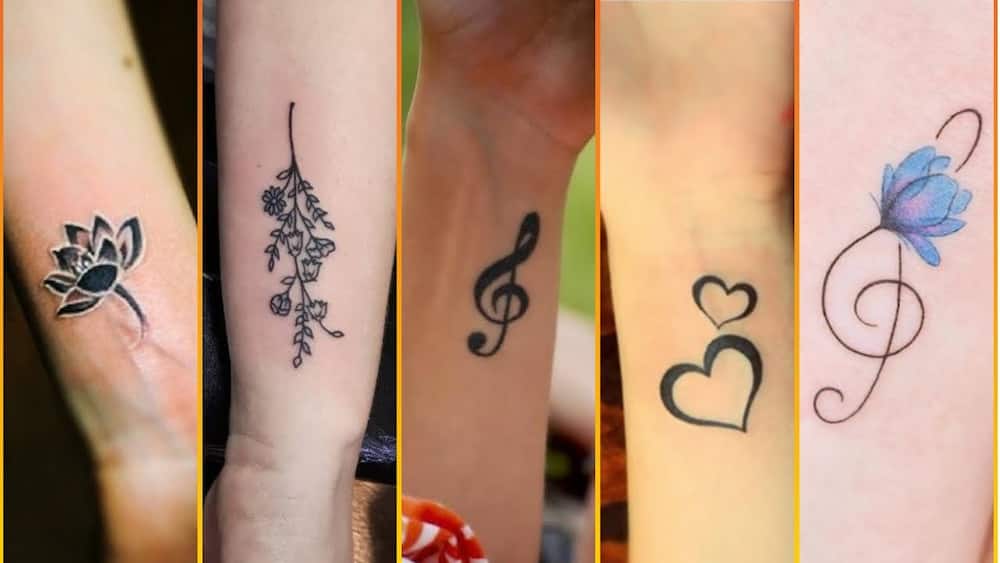 Women's unique hand tattoos