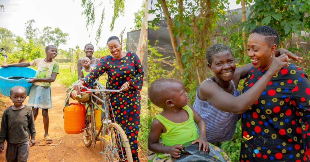 Ujanja wa Kupata Kura: Picha za Sabina Chege Akibeba Maji kwenye Baiskeli Yaibua Maswali