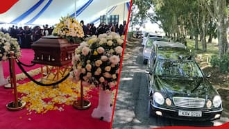 Nakuru: Sombre Mood as June Moi's Body Lands in Kabarak ahead of Burial