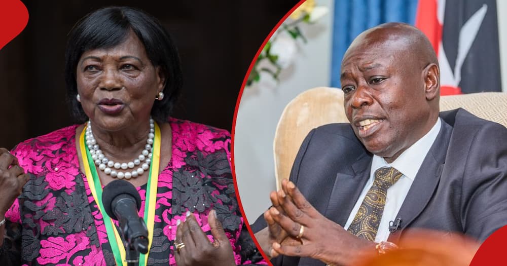 Mama Ngina Kenyatta and Deputy President Rigathi Gachagua