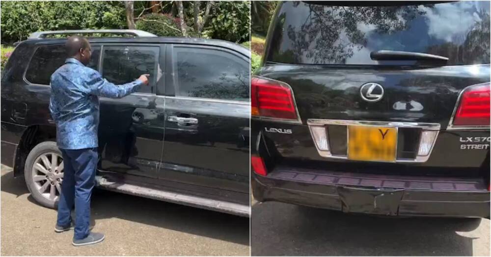 Raila Odinga's armoured Lexus LX570.