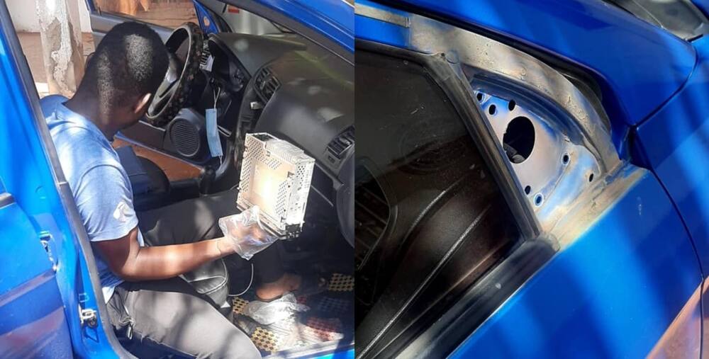 Thief caught after sleeping in a car he broke into. Photo: Gabby A BornRich.