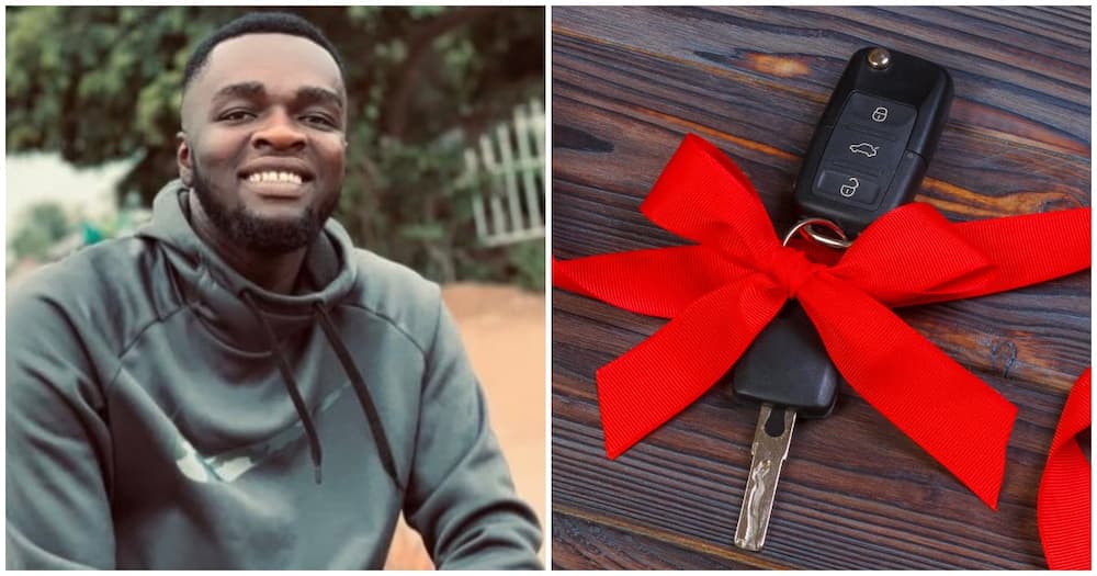 Ghanaian man gets gifted Honda Accord by girlfriend.