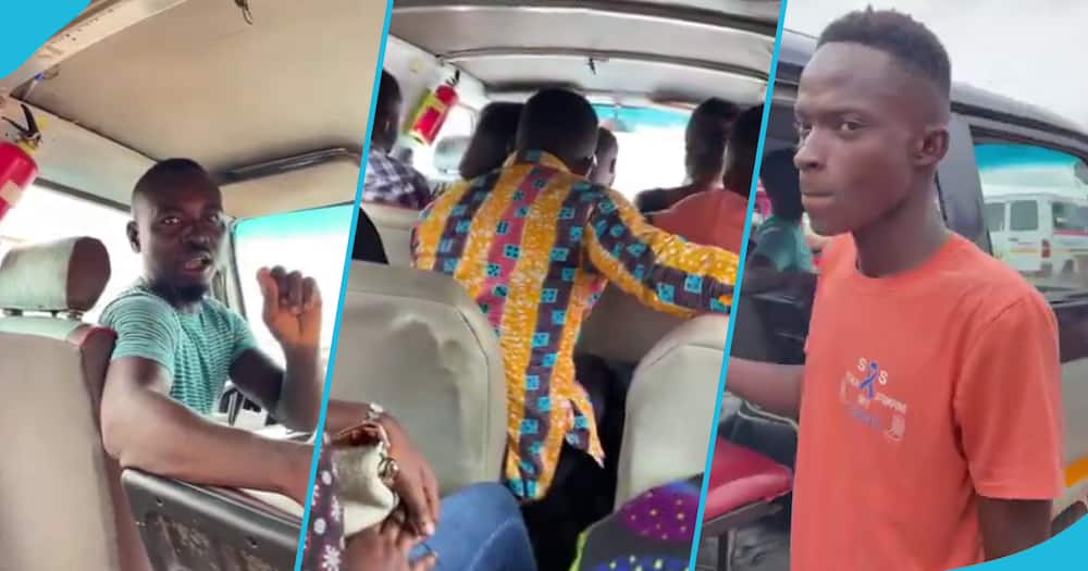 Trotro driver and his mate give free rides
