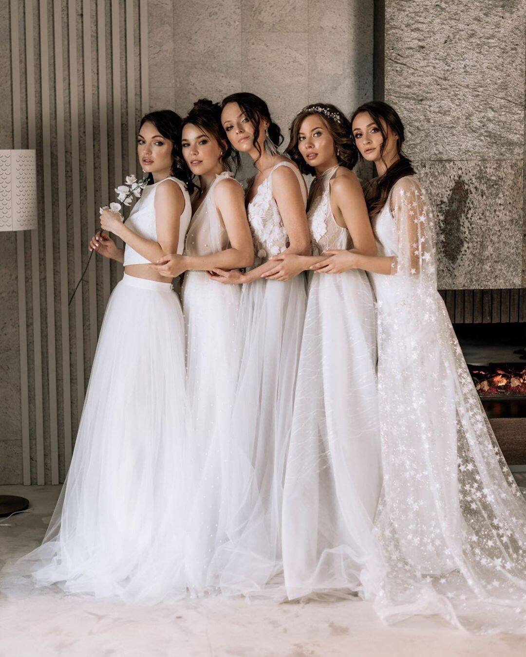 All the Mix-and-Match Bridesmaid Dress Inspiration You Could Ever Want -  Over The Moon