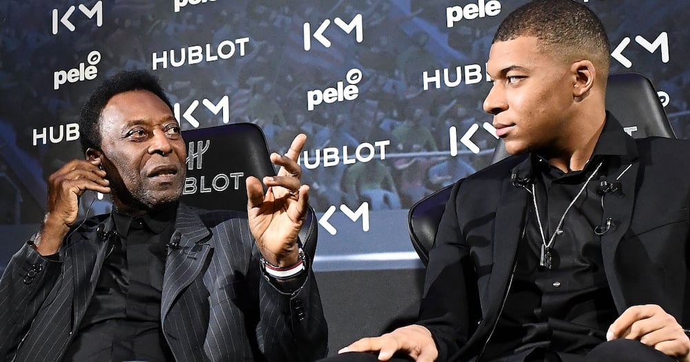 Pele and Kylian Mbappe.