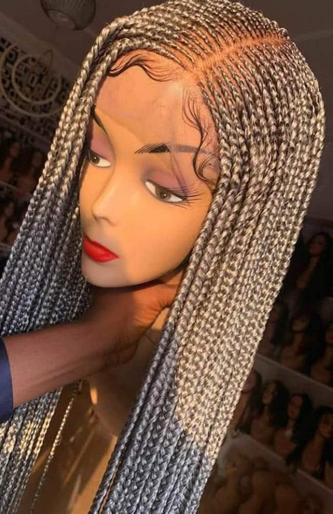 20 best braided wigs hairstyles, designs, and ideas in 2021 - Tuko