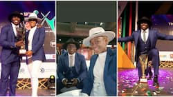 Ferdinand Omanyala, Wife Laventa Step out In Matching Suits During Victorious Night at Soya Awards