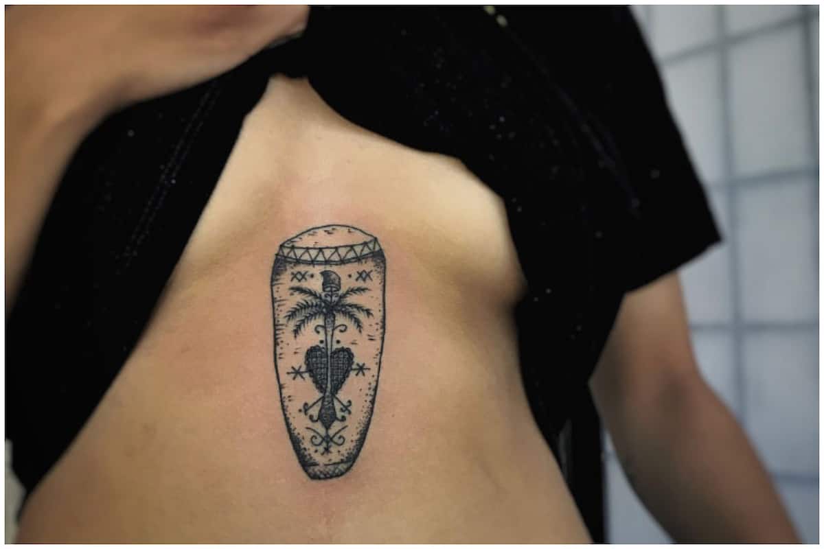 Waterproof Temporary Tattoo Sticker Wolf Tree Moon Triangle Body Art Flash  Tattoo Fake Tattoo for Women