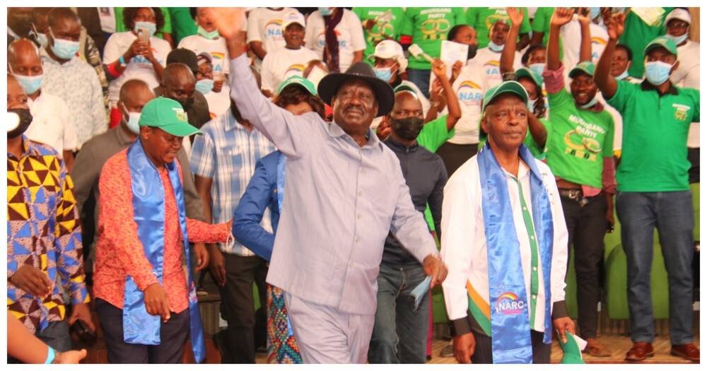 Raila Odinga Avuna Vyama vya NARC na Muungano Vikimwidhinisha kwa Urais 2022